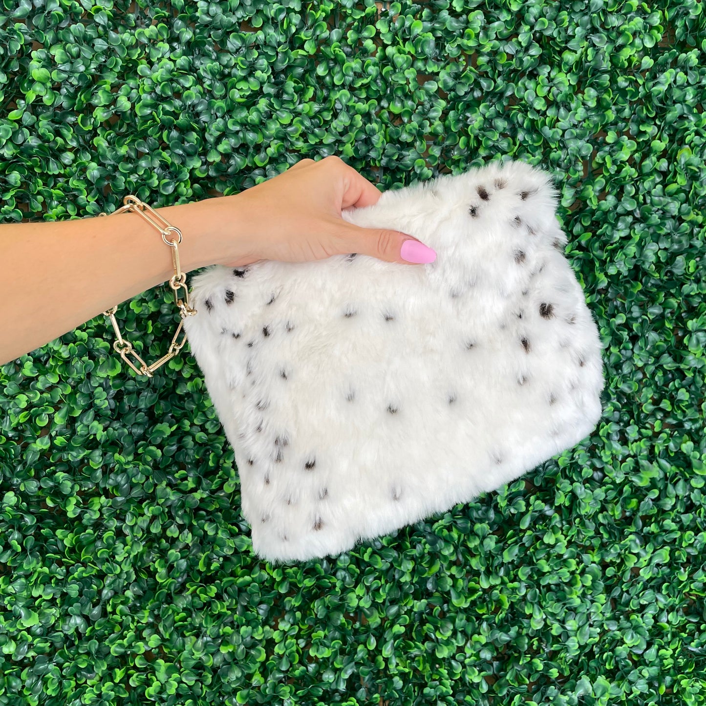 Puma Faux Fur Clutch