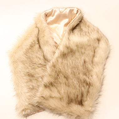 Faux Fur Pocketed Shawl